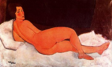 Amedeo Modigliani Painting - Acostado desnudo 1917 Amedeo Modigliani